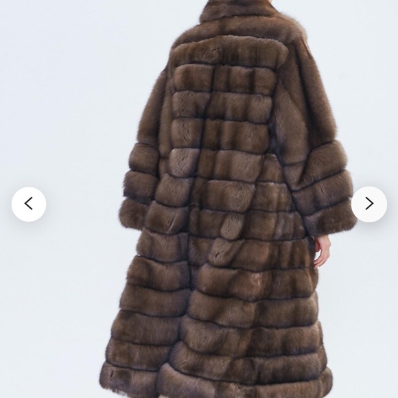 HP 💥💥 Dennis Basso Genuine Sable Fur Coat - Picture 3 of 16